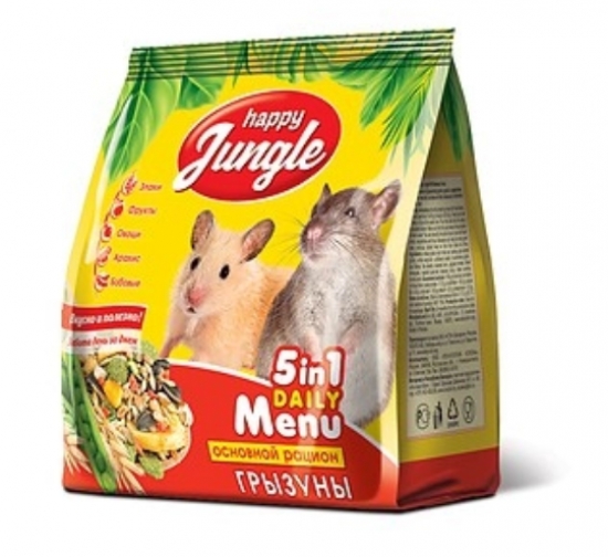 Happy Jungle կեր կրծողների համար, 350 գր
