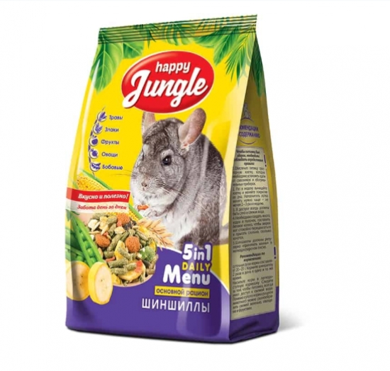 Happy Jungle կեր շինշիլայի համար 900գր