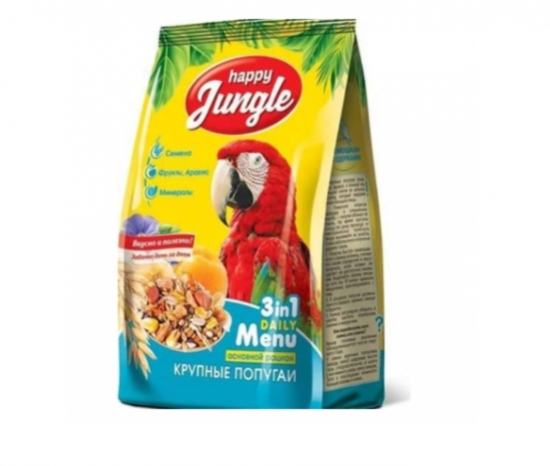 Happy Jungle կեր խոշոր թութակների համար 500գ